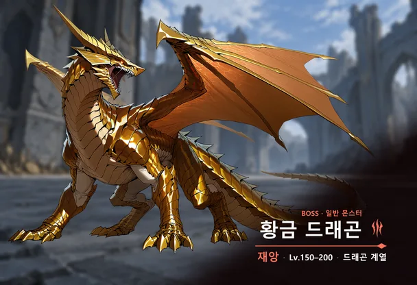 황금 드래곤 명함